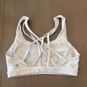 Lululemon white sports bra (size 4)